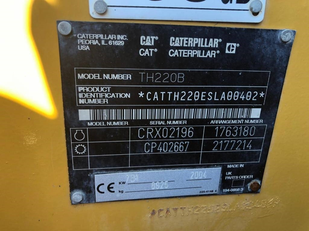 CAT TH 220 B FOR PARTS - מפעיל טלסקופי: תמונה 3 CAT TH 220 B FOR PARTS - מפעיל טלסקופי: תמונה 3