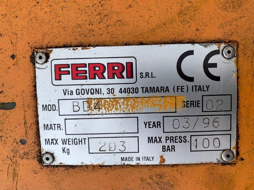 Ferri BD4 - מכסחת זרוע: תמונה 4 Ferri BD4 - מכסחת זרוע: תמונה 4