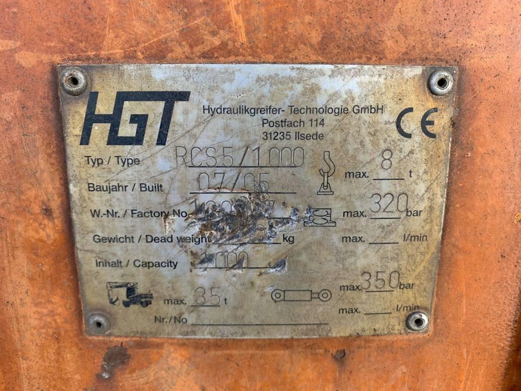 HGT RCS5-1000 - מכונת אחיזה עבור מכונת בנייה: תמונה 3 HGT RCS5-1000 - מכונת אחיזה עבור מכונת בנייה: תמונה 3