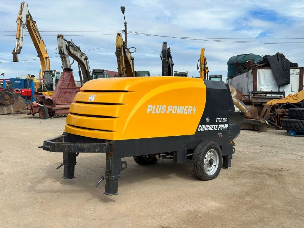 Plus Power VTGZ-20S - משאבת בטון נייחת: תמונה 1 Plus Power VTGZ-20S - משאבת בטון נייחת: תמונה 1