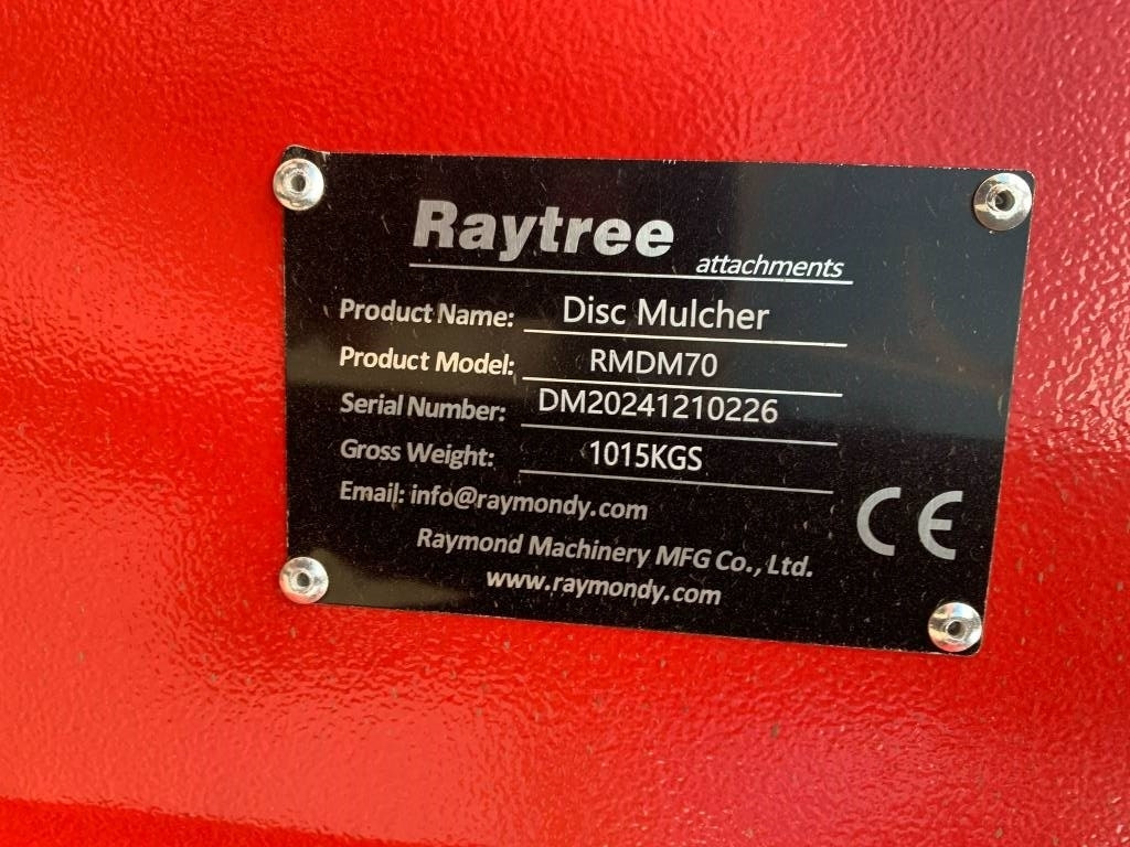 Raytree RMDM70 Mulcher - גוזם עשבים ליערות: תמונה 4 Raytree RMDM70 Mulcher - גוזם עשבים ליערות: תמונה 4