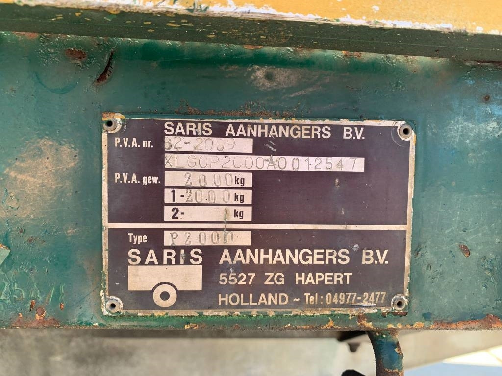 קרון נגרר למכונית Saris P2000: תמונה 8