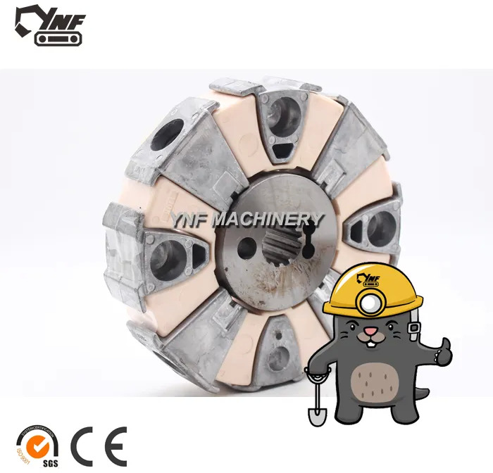SK210-8 SK200-8 Excavator Hydraulic Pump Accessories Rubber Shock Absorbing Coupling Assembly - מצמד וחלקים: תמונה 4 SK210-8 SK200-8 Excavator Hydraulic Pump Accessories Rubber Shock Absorbing Coupling Assembly - מצמד וחלקים: תמונה 4