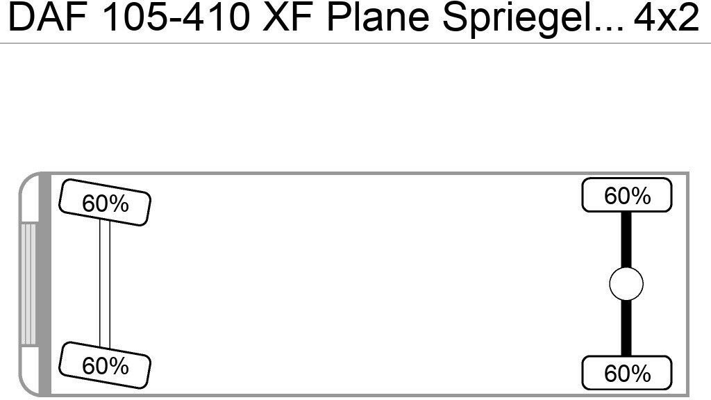 DAF 105-410 XF Plane Spriegel German Truck - משאית וילונות צד: תמונה 4 DAF 105-410 XF Plane Spriegel German Truck - משאית וילונות צד: תמונה 4