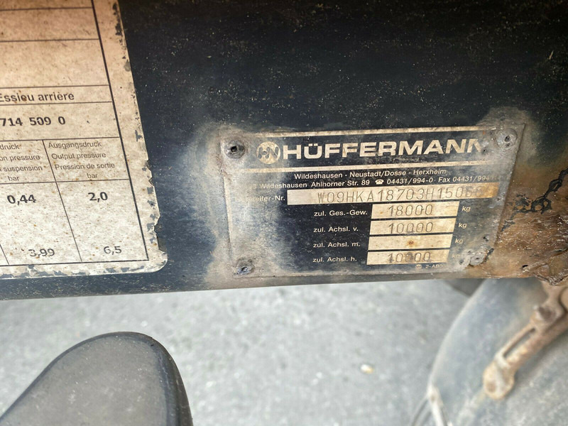 Huffermann HKA 1870 Abrollanhänger - קרון נגרר מוביל מכולות/ החלפת גוף: תמונה 3 Huffermann HKA 1870 Abrollanhänger - קרון נגרר מוביל מכולות/ החלפת גוף: תמונה 3