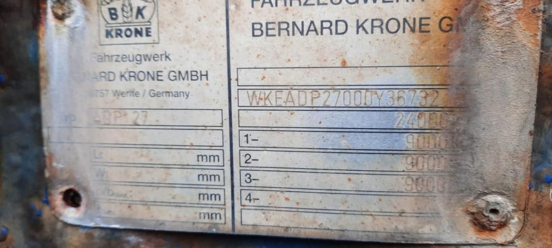 Krone ADP 27 3 Achser Anhänger - קרון נגרר עם וילונות צד: תמונה 2 Krone ADP 27 3 Achser Anhänger - קרון נגרר עם וילונות צד: תמונה 2