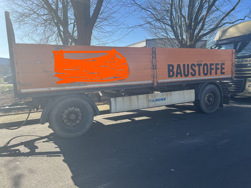 Krone Baustoff Anhänger Luftgefedert ABS - קרון נגרר צד נופל/ שטוח: תמונה 1 Krone Baustoff Anhänger Luftgefedert ABS - קרון נגרר צד נופל/ שטוח: תמונה 1