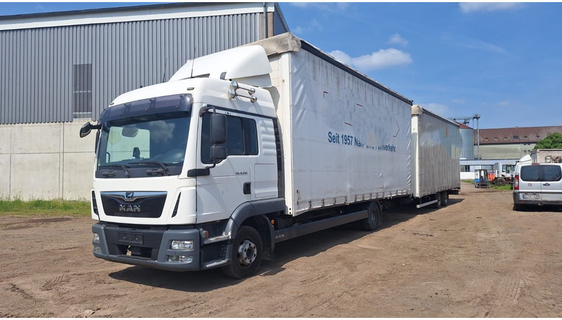 MAN TGL 8.250 Jumbo mit Anh - משאית וילונות צד: תמונה 1 MAN TGL 8.250 Jumbo mit Anh - משאית וילונות צד: תמונה 1