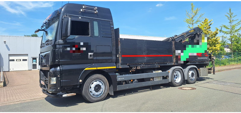 MAN TGX 26.440 6x2 LLW Pritsche mit Kran Palfinge - משאית צד נופל/ שטוחה, משאית מנוף: תמונה 1 MAN TGX 26.440 6x2 LLW Pritsche mit Kran Palfinge - משאית צד נופל/ שטוחה, משאית מנוף: תמונה 1