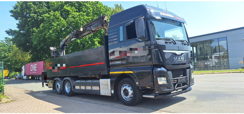 MAN TGX 26.440 6x2 LLW Pritsche mit Kran Palfinge - משאית צד נופל/ שטוחה, משאית מנוף: תמונה 4 MAN TGX 26.440 6x2 LLW Pritsche mit Kran Palfinge - משאית צד נופל/ שטוחה, משאית מנוף: תמונה 4
