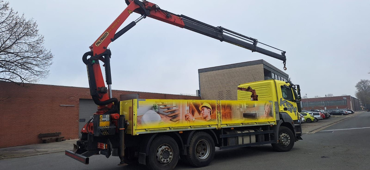 Mercedes-Benz 2636 Axor 3-Achser 6x2 mit Kran PK14002+Funk - משאית צד נופל/ שטוחה, משאית מנוף: תמונה 3 Mercedes-Benz 2636 Axor 3-Achser 6x2 mit Kran PK14002+Funk - משאית צד נופל/ שטוחה, משאית מנוף: תמונה 3