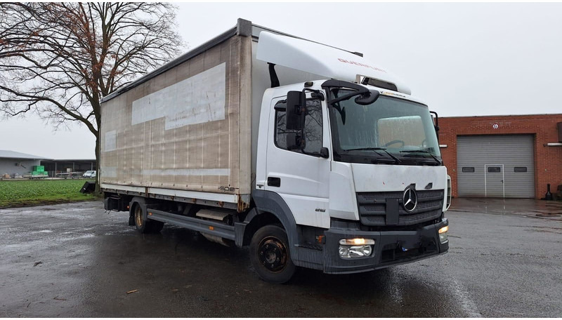 משאית וילונות צד Mercedes-Benz 816 Atego 4x2 Plane Spriegel Klima: תמונה 7