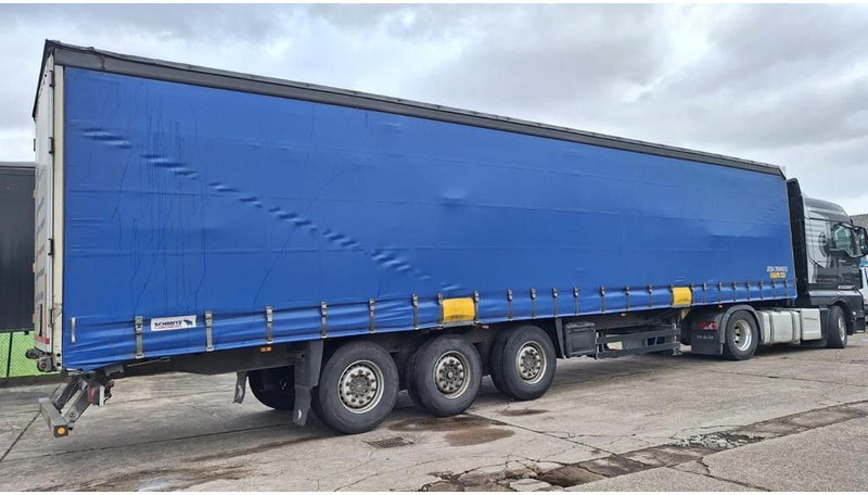 Schmitz Cargobull Pritsche Plane Bahn,Steckrungen - סמיטריילר עם וילונות צד: תמונה 3 Schmitz Cargobull Pritsche Plane Bahn,Steckrungen - סמיטריילר עם וילונות צד: תמונה 3