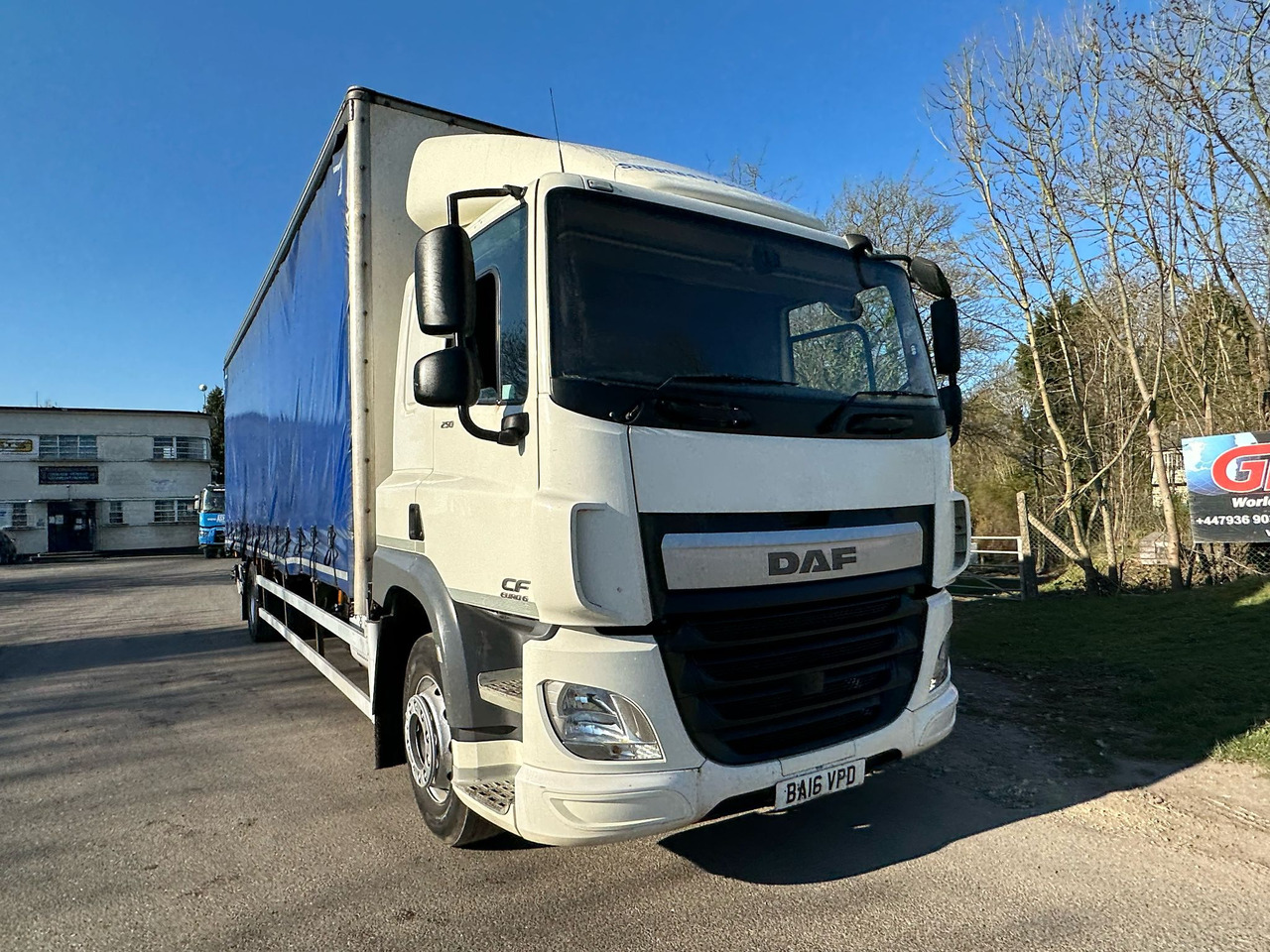 2016 DAF CF 250 Curtainside Truck - משאית וילונות צד: תמונה 2 2016 DAF CF 250 Curtainside Truck - משאית וילונות צד: תמונה 2