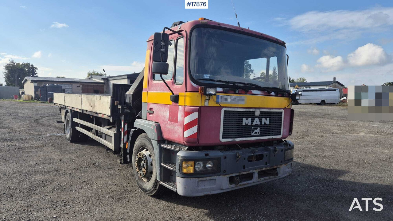 1997 MAN 18.224 - משאית צד נופל/ שטוחה, משאית מנוף: תמונה 5 1997 MAN 18.224 - משאית צד נופל/ שטוחה, משאית מנוף: תמונה 5