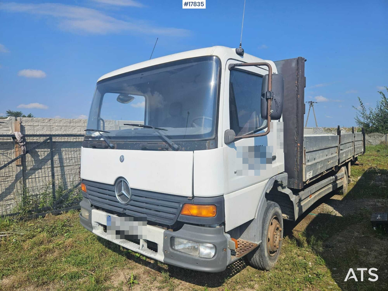 2003 Mercedes  Atego 918 - משאית צד נופל/ שטוחה: תמונה 1 2003 Mercedes  Atego 918 - משאית צד נופל/ שטוחה: תמונה 1