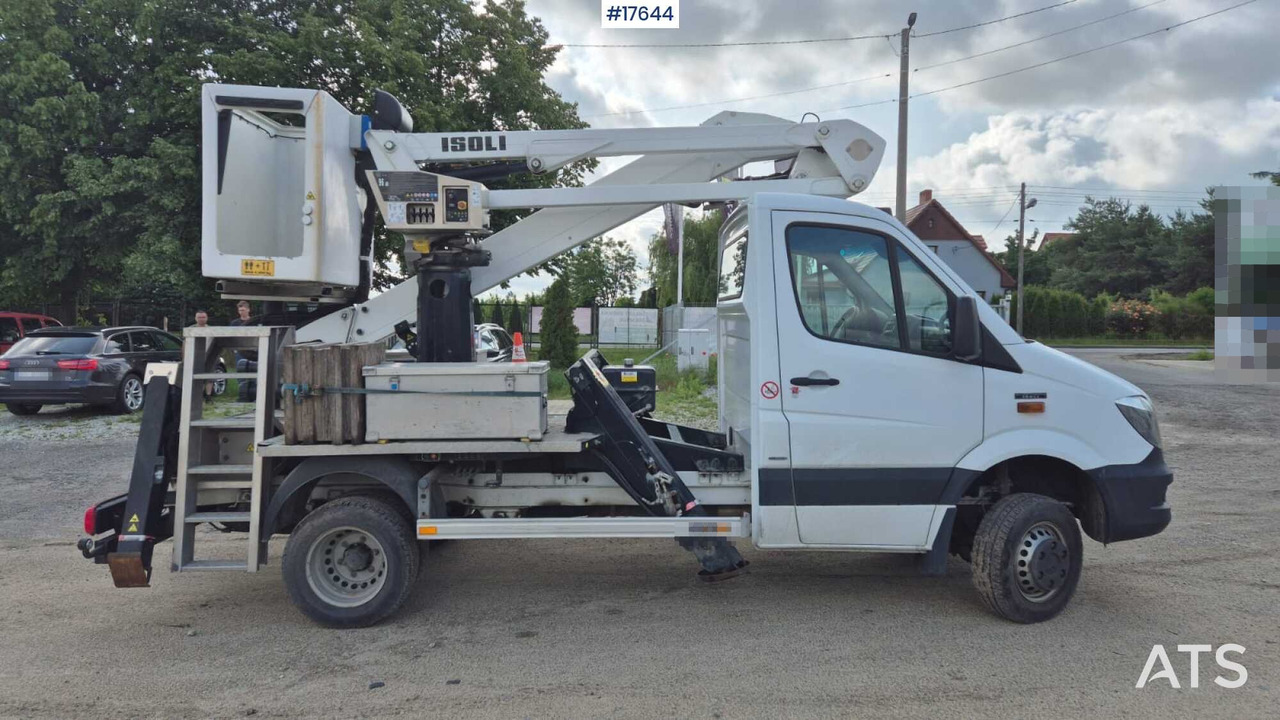 2017 Mercedes-Benz Sprinter 516 CDI - פלטפורמה אווירית מותקנת על משאית: תמונה 4 2017 Mercedes-Benz Sprinter 516 CDI - פלטפורמה אווירית מותקנת על משאית: תמונה 4