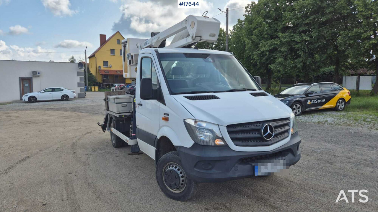2017 Mercedes-Benz Sprinter 516 CDI - פלטפורמה אווירית מותקנת על משאית: תמונה 3 2017 Mercedes-Benz Sprinter 516 CDI - פלטפורמה אווירית מותקנת על משאית: תמונה 3