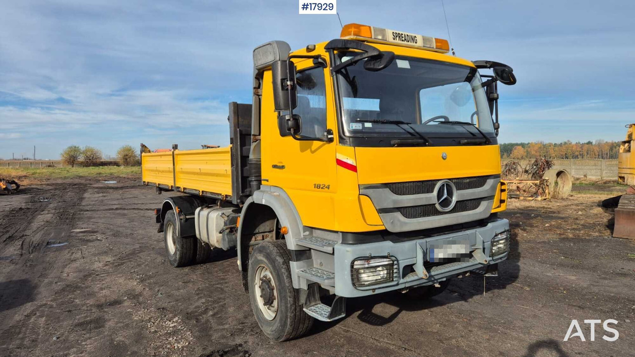 Mercedes-Benz 1824 4x4 dump truck (2005) - מזהיר: תמונה 1 Mercedes-Benz 1824 4x4 dump truck (2005) - מזהיר: תמונה 1