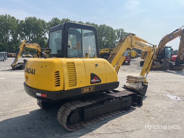 2013 Hyundai R55-7 Tracked Excavator - מחפר סורק: תמונה 4 2013 Hyundai R55-7 Tracked Excavator - מחפר סורק: תמונה 4