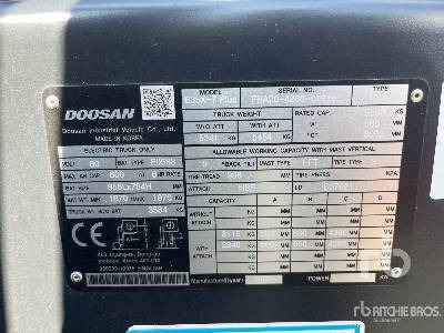 DOOSAN B35X-7 PLUS MAST - FFT, MFH 4380, OAL (Unused) - מלגזה חשמלית: תמונה 2 DOOSAN B35X-7 PLUS MAST - FFT, MFH 4380, OAL (Unused) - מלגזה חשמלית: תמונה 2