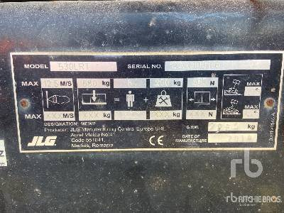 JLG 530LRT 4x4 Diesel (Inoperable) - מעלית מספריים: תמונה 5 JLG 530LRT 4x4 Diesel (Inoperable) - מעלית מספריים: תמונה 5
