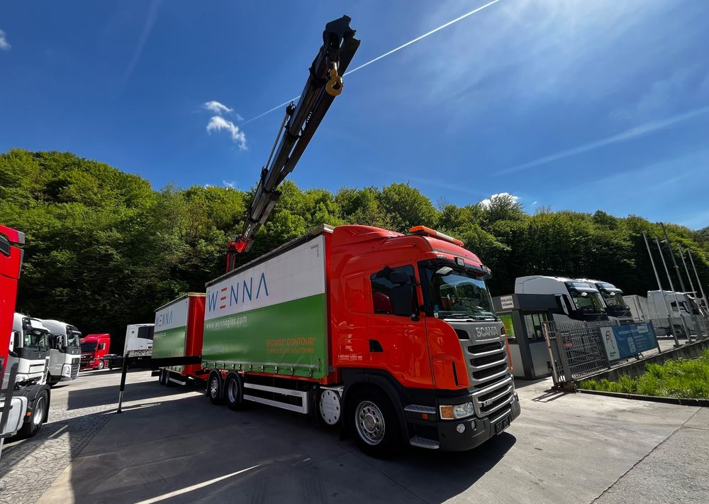 Scania G420 // Tandem // HDS Palfinger 18002 EH // Przyczepa // Oś skrętna podnoszona // Video !!! - משאית וילונות צד, משאית חשמלית: תמונה 2 Scania G420 // Tandem // HDS Palfinger 18002 EH // Przyczepa // Oś skrętna podnoszona // Video !!! - משאית וילונות צד, משאית חשמלית: תמונה 2