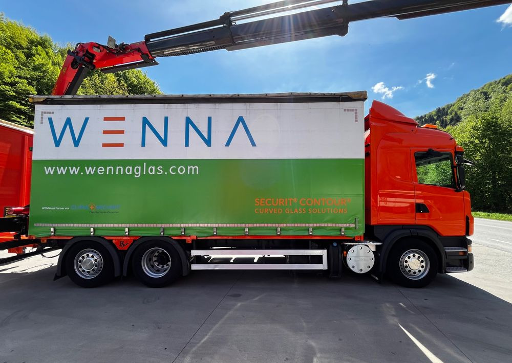 Scania G420 // Tandem // HDS Palfinger 18002 EH // Przyczepa // Oś skrętna podnoszona // Video !!! - משאית וילונות צד, קרון נגרר עם וילונות צד: תמונה 4 Scania G420 // Tandem // HDS Palfinger 18002 EH // Przyczepa // Oś skrętna podnoszona // Video !!! - משאית וילונות צד, קרון נגרר עם וילונות צד: תמונה 4