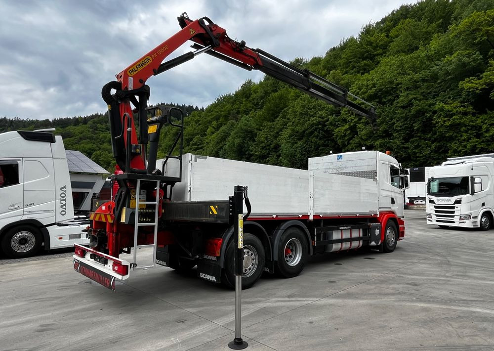 Scania G450 // 6x2// Skrzynia 6.40x2.49 // HDS Palfinger // Oś skrętna podnoszona // - משאית צד נופל/ שטוחה, משאית מנוף: תמונה 4 Scania G450 // 6x2// Skrzynia 6.40x2.49 // HDS Palfinger // Oś skrętna podnoszona // - משאית צד נופל/ שטוחה, משאית מנוף: תמונה 4