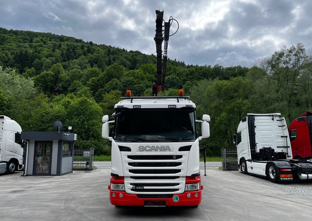 Scania G450 // 6x2// Skrzynia 6.40x2.49 // HDS Palfinger // Oś skrętna podnoszona // - משאית צד נופל/ שטוחה, משאית מנוף: תמונה 3 Scania G450 // 6x2// Skrzynia 6.40x2.49 // HDS Palfinger // Oś skrętna podnoszona // - משאית צד נופל/ שטוחה, משאית מנוף: תמונה 3