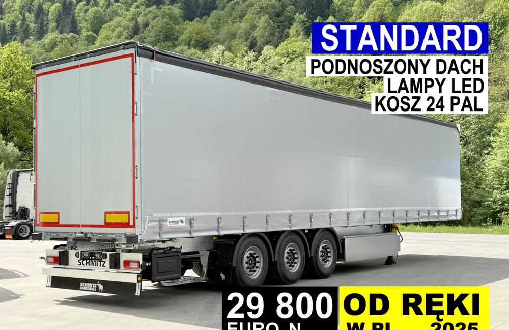 Schmitz Cargobull STANDARD + PDN DACH + 24 PAL - סמיטריילר עם וילונות צד: תמונה 1 Schmitz Cargobull STANDARD + PDN DACH + 24 PAL - סמיטריילר עם וילונות צד: תמונה 1