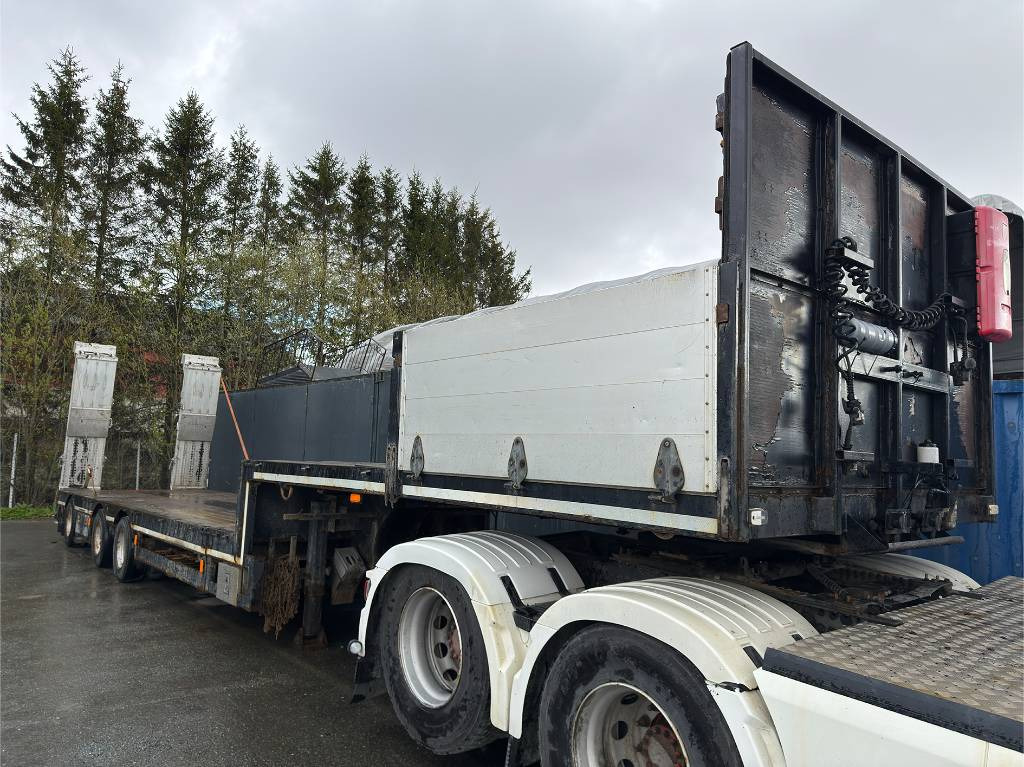 Broshuis 2190/27 maskinsemi med kjørebruer - סמיטריילר עם מטען נמוך: תמונה 1 Broshuis 2190/27 maskinsemi med kjørebruer - סמיטריילר עם מטען נמוך: תמונה 1