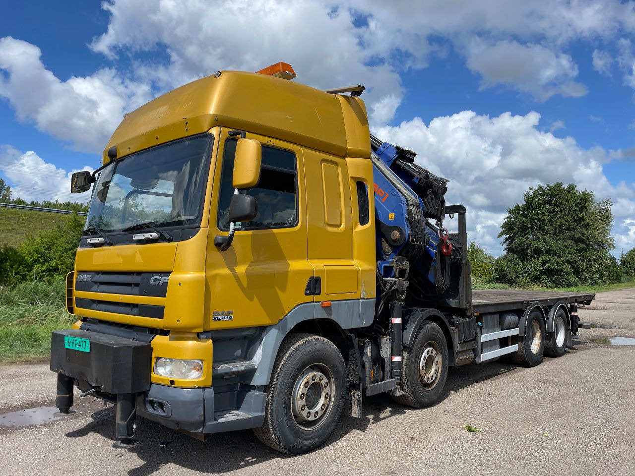 DAF CF 85.410 PM 80 crane laadkraan met jib en frontstempels - משאית מנוף: תמונה 3 DAF CF 85.410 PM 80 crane laadkraan met jib en frontstempels - משאית מנוף: תמונה 3