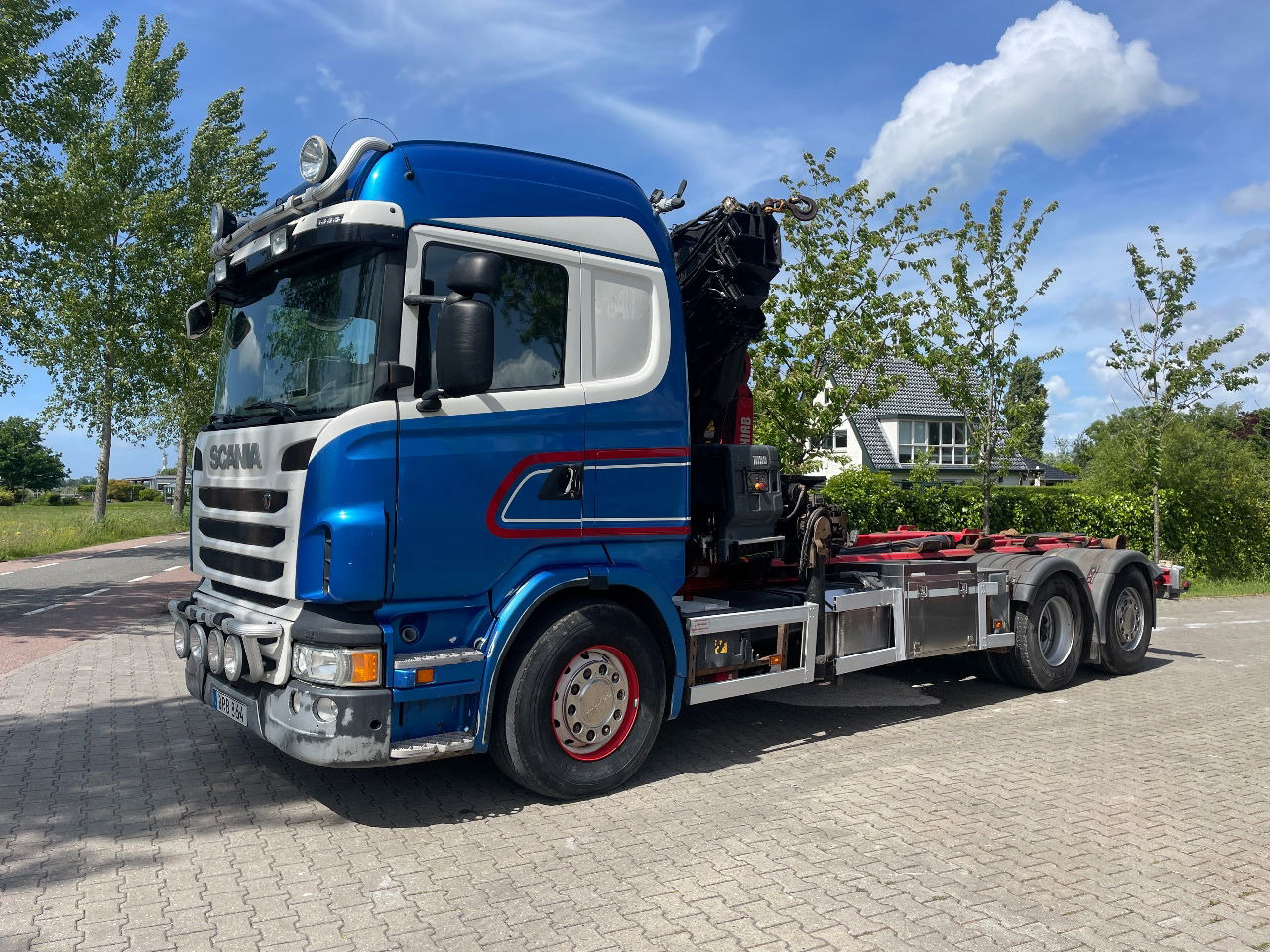 Scania R480 with hiab hookloader and hiab 262 EP5 with remote crane 2019 - מוביל מכולות/ משאית החלפת גוף, משאית מנוף: תמונה 1 Scania R480 with hiab hookloader and hiab 262 EP5 with remote crane 2019 - מוביל מכולות/ משאית החלפת גוף, משאית מנוף: תמונה 1