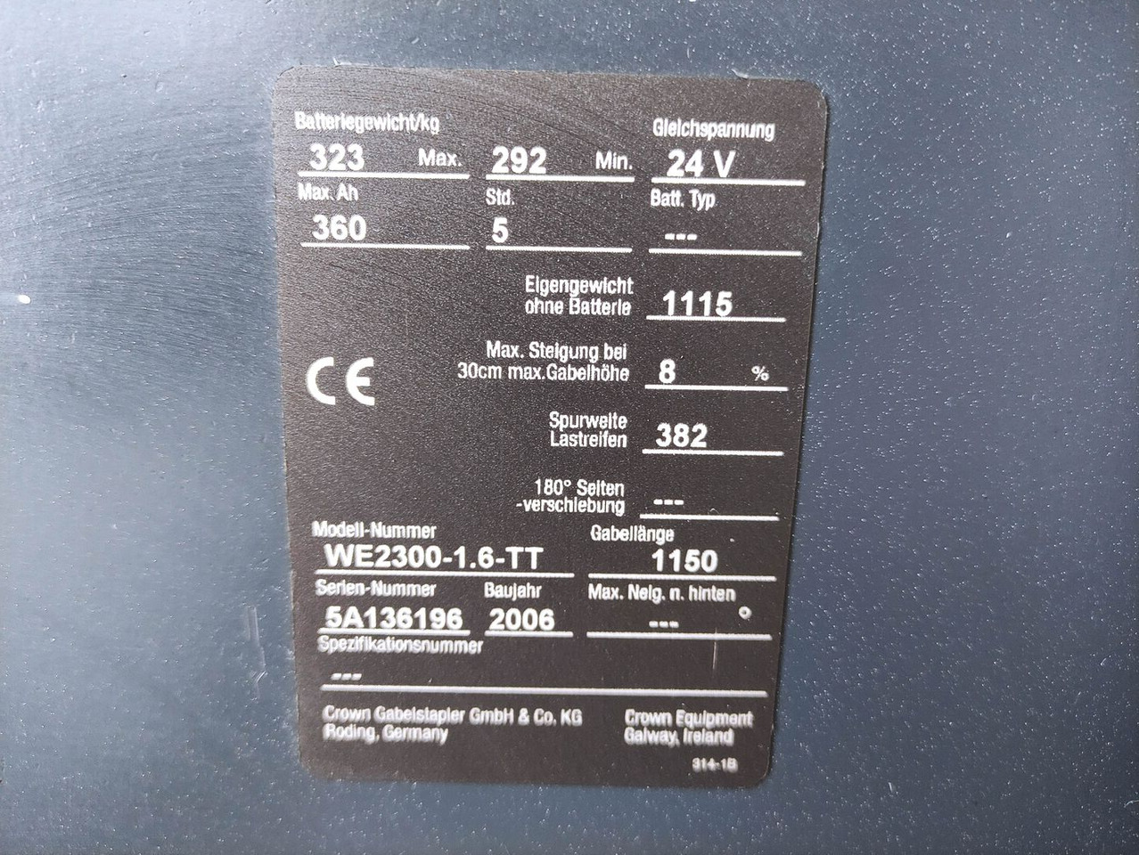 Crown WE2300-1.6-TT - מערים: תמונה 5 Crown WE2300-1.6-TT - מערים: תמונה 5