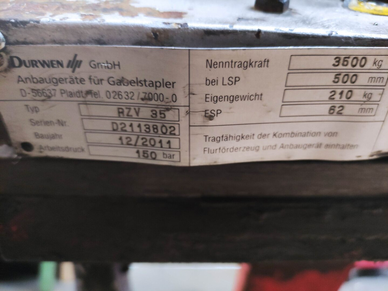 Durwen RZV 35-S - צרופה עבור ציוד לטיפול בחומרים: תמונה 5 Durwen RZV 35-S - צרופה עבור ציוד לטיפול בחומרים: תמונה 5