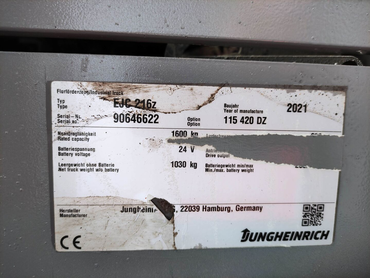 Jungheinrich EJC216z - מערים: תמונה 5 Jungheinrich EJC216z - מערים: תמונה 5