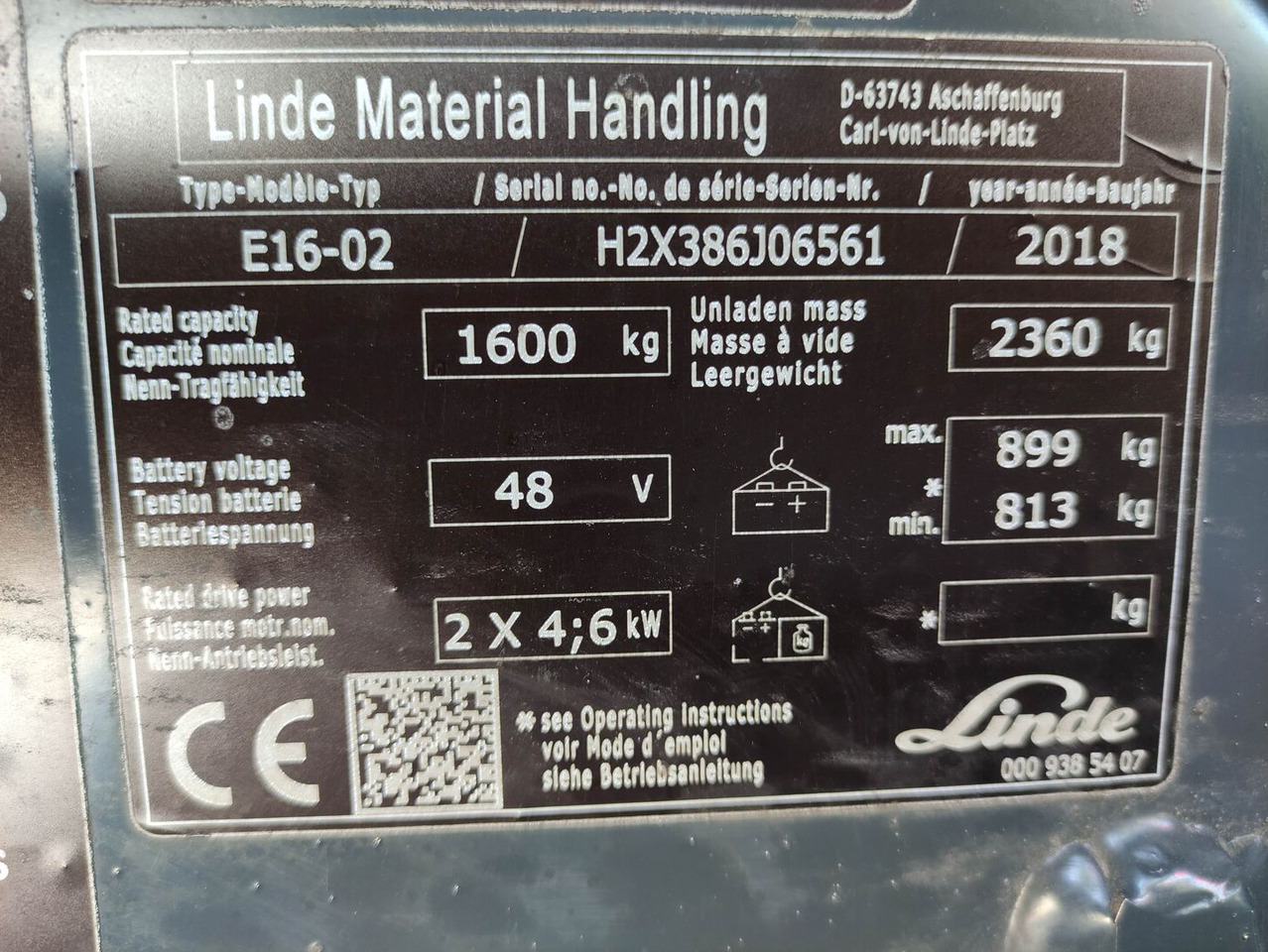 מלגזה חשמלית Linde E16-02-EVO-386: תמונה 7