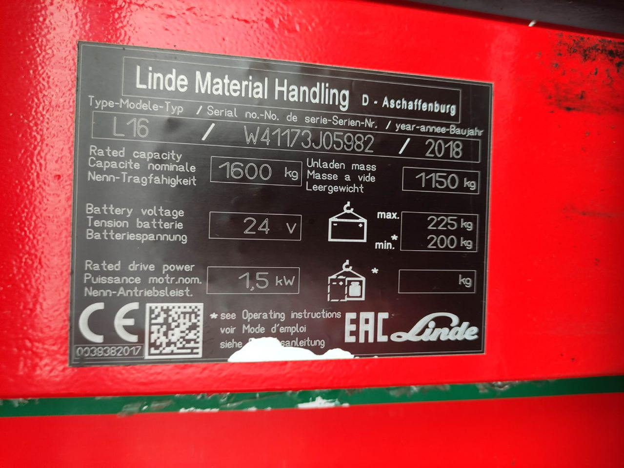 Linde L16-1173 - מערים: תמונה 5 Linde L16-1173 - מערים: תמונה 5
