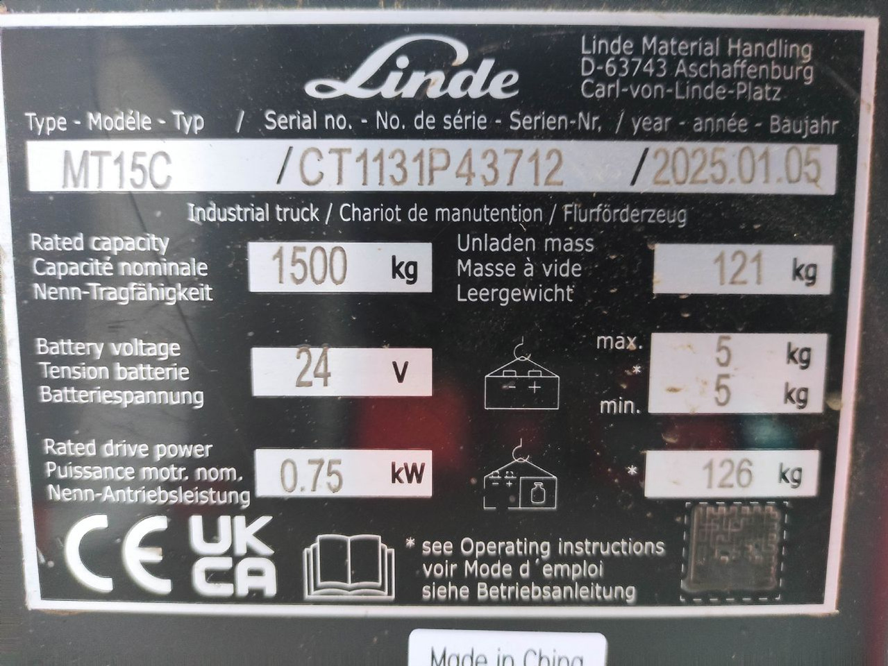 Linde MT15C - משאית משטחים: תמונה 5 Linde MT15C - משאית משטחים: תמונה 5