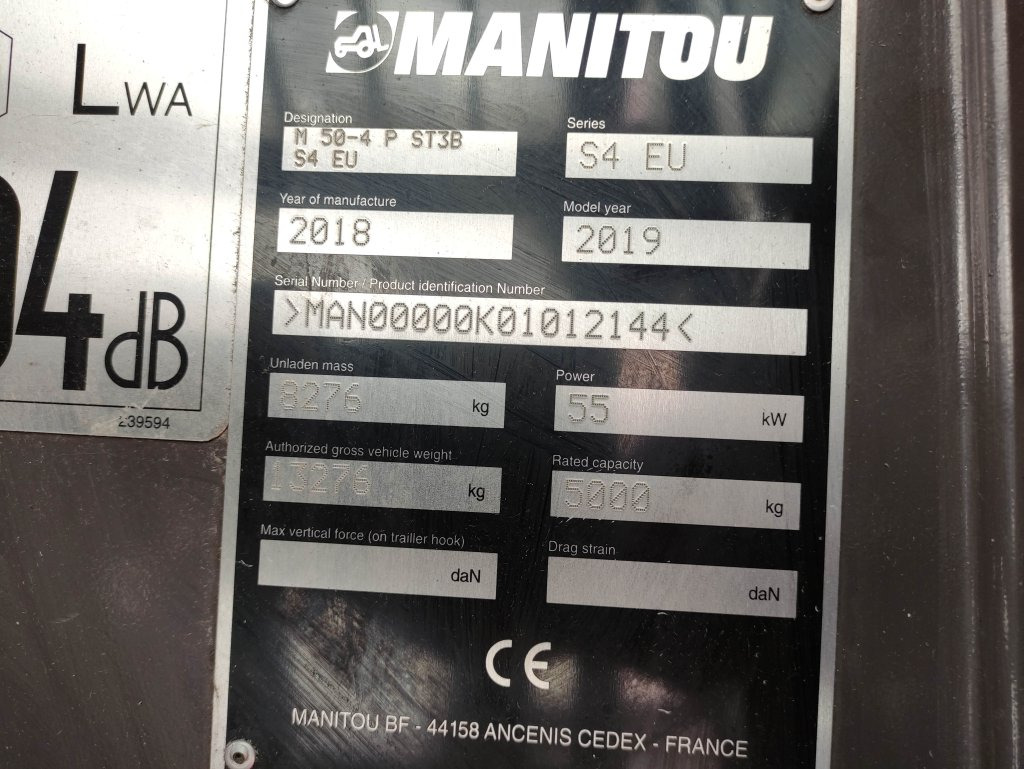 הַחכָּרָה Manitou M50-4 Manitou M50-4: תמונה 9 הַחכָּרָה Manitou M50-4 Manitou M50-4: תמונה 9