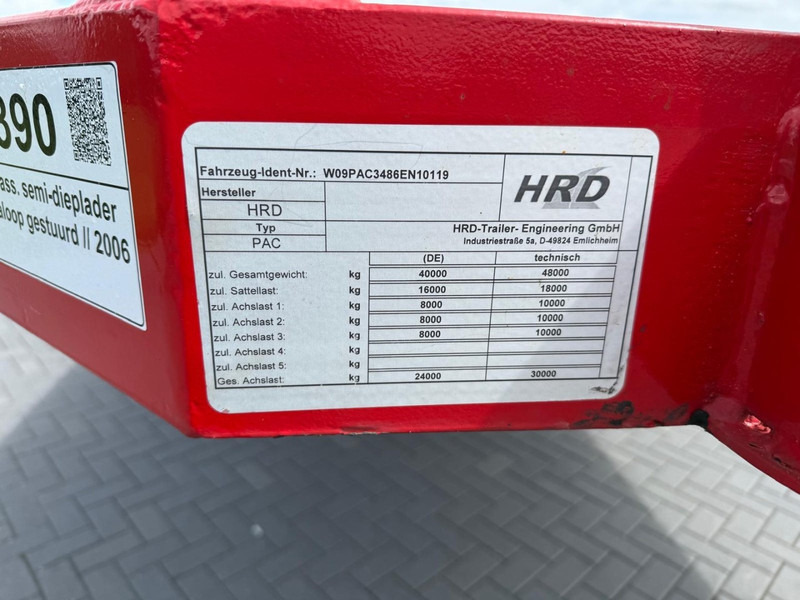 HRD UOPLYST DIEPLADER, 3 ASSEN, GOEDE STAAT, GOEDE BANDEN. - סמיטריילר עם מטען נמוך: תמונה 5 HRD UOPLYST DIEPLADER, 3 ASSEN, GOEDE STAAT, GOEDE BANDEN. - סמיטריילר עם מטען נמוך: תמונה 5