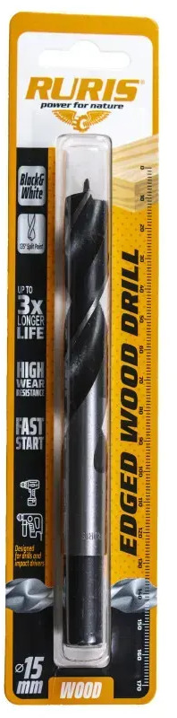 RURIS vrták do dreva 15mm - ציוד לסדנאות: תמונה 1 RURIS vrták do dreva 15mm - ציוד לסדנאות: תמונה 1