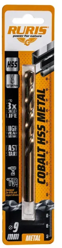 RURIS vrták do železa Kobalt HSS 9,5mm - ציוד לסדנאות: תמונה 1 RURIS vrták do železa Kobalt HSS 9,5mm - ציוד לסדנאות: תמונה 1