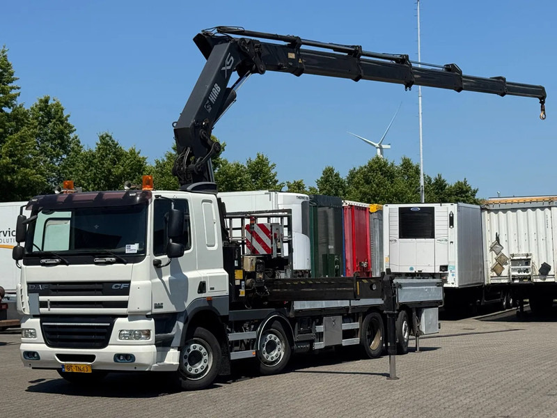 DAF CF 85.360 8x2*6 HIAB 42T/m Crane - משאית צד נופל/ שטוחה, משאית מנוף: תמונה 1 DAF CF 85.360 8x2*6 HIAB 42T/m Crane - משאית צד נופל/ שטוחה, משאית מנוף: תמונה 1