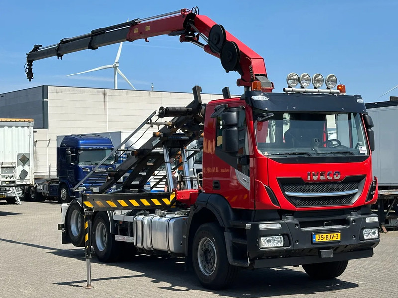 Iveco Stralis 400 6x2 HMF 1720 K3 Kraan Met 24T HTS Kabel Systeem / Rotator / Euro 6 - משאית מערכת כבלים, משאית מנוף: תמונה 3 Iveco Stralis 400 6x2 HMF 1720 K3 Kraan Met 24T HTS Kabel Systeem / Rotator / Euro 6 - משאית מערכת כבלים, משאית מנוף: תמונה 3