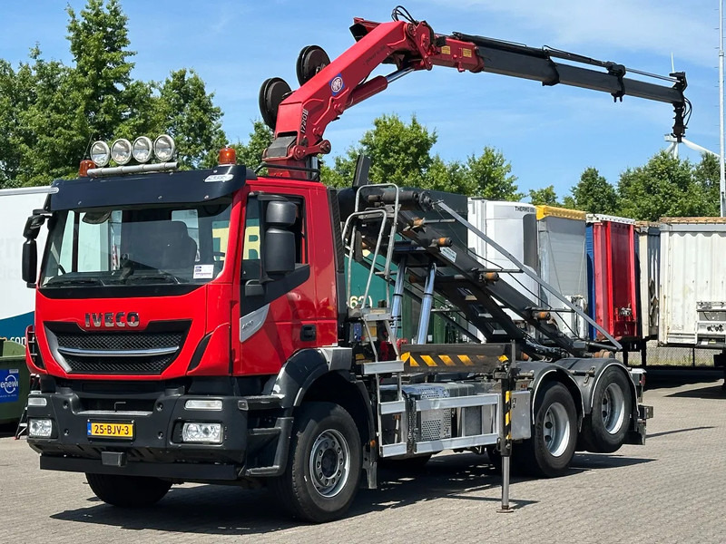 Iveco Stralis 400 6x2 HMF 1720 K3 Kraan Met 24T HTS Kabel Systeem / Rotator / Euro 6 - משאית מערכת כבלים, משאית מנוף: תמונה 1 Iveco Stralis 400 6x2 HMF 1720 K3 Kraan Met 24T HTS Kabel Systeem / Rotator / Euro 6 - משאית מערכת כבלים, משאית מנוף: תמונה 1