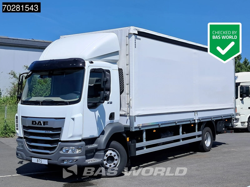 DAF XB 290 4X2 NEW! 16tonner Automatic Ladebordwand ACC Euro 6 - משאית וילונות צד: תמונה 1 DAF XB 290 4X2 NEW! 16tonner Automatic Ladebordwand ACC Euro 6 - משאית וילונות צד: תמונה 1