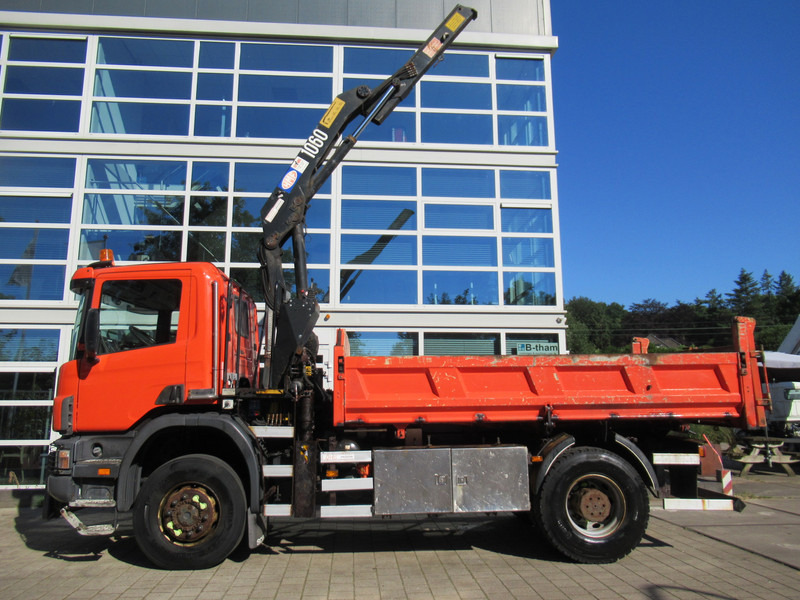 Scania P 114 CB 4x4 HZ 340 3-W. Tipper - 3-S. Kipper + HMF 1063 Crane Kran - מזהיר, משאית מנוף: תמונה 4 Scania P 114 CB 4x4 HZ 340 3-W. Tipper - 3-S. Kipper + HMF 1063 Crane Kran - מזהיר, משאית מנוף: תמונה 4