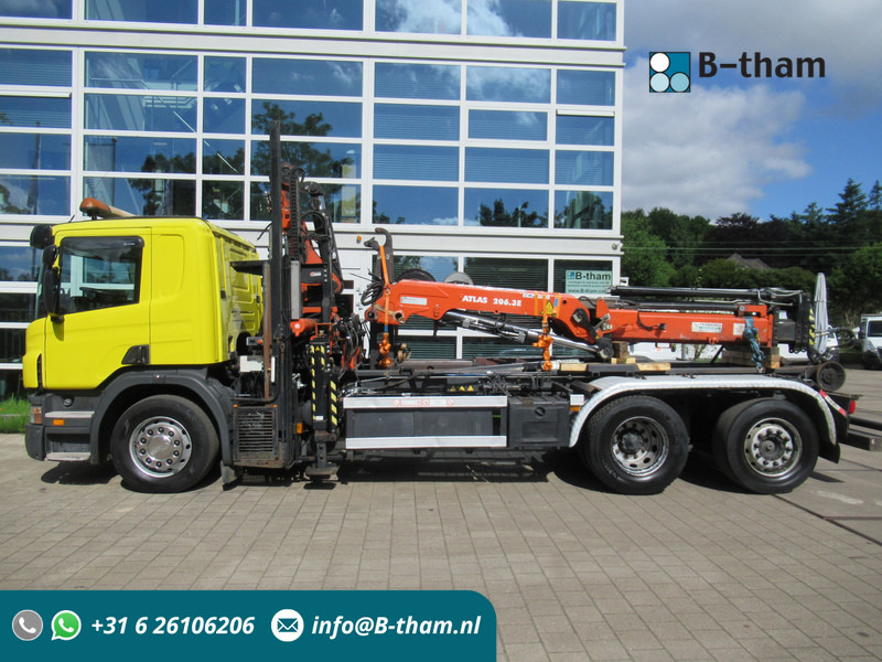 Scania P 340 B 6x2*4 VDL Haak - Kraan ATLAS 206.3E - משאית הרמת וו, משאית מנוף: תמונה 1 Scania P 340 B 6x2*4 VDL Haak - Kraan ATLAS 206.3E - משאית הרמת וו, משאית מנוף: תמונה 1